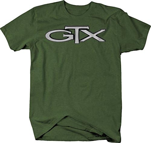 Klasik GTX 1967-71 Gentlemans Kas Araba Fırçalanmış Metal grafikli tişört Erkekler için