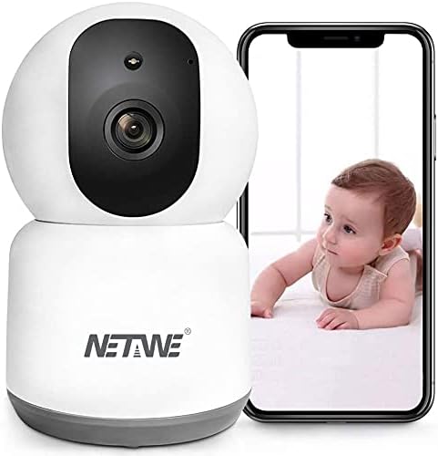 Netwe 4MP Güvenlik Kamera WiFi IP Kamera Çift Bant 5 GHz/2.4 Ghz Kapalı Ev kablosuz kamera için Köpek Pet Bebek Dadı monitörlü