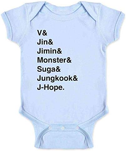 K-Pop Grubu İsimleri Listesi Bebek Erkek Bebek Kız Bodysuit