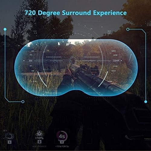 RSGK 3D VR Sanal Gerçeklik Kulaklık Gözlük, Kafa Monte IMAX Film ve Oyun Video VR Film Gözlük, 5-7 inç Cep Telefonları için Uygun