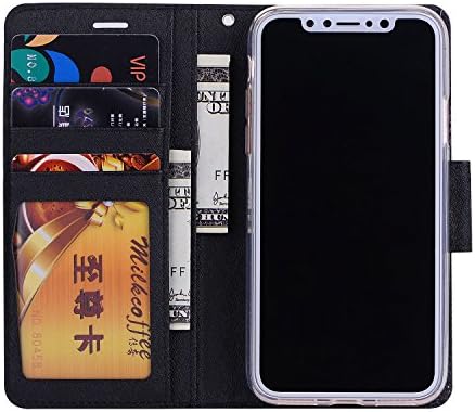 BAOANT iPhone için kılıf 11 Cüzdan Kılıf ile Kart Cepler arka kapak kapak için iPhone 11 6.1 inç 2019 (Siyah)