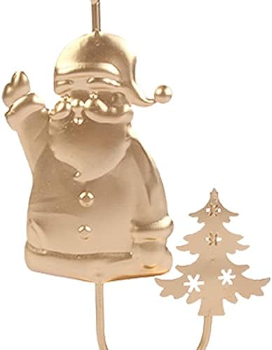 VAHİGCY Noel çay ışık Mumluk, Sağlam Demir Metal Kar Tanesi Mum Standı, İstikrarlı Noel Elk Şamdan, Oturma Odası için, Banyo,