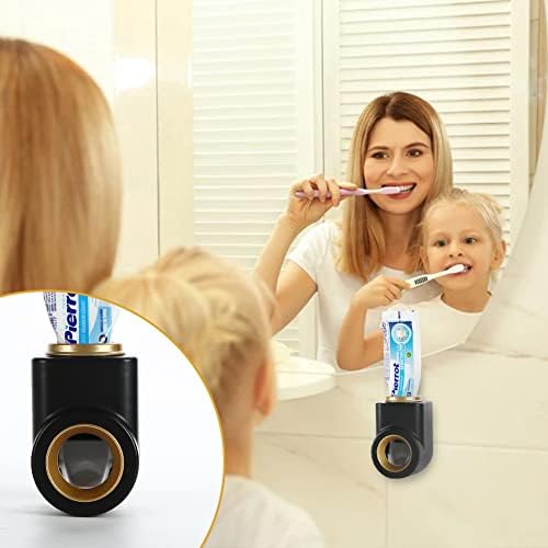 LOVEINUSA Diş Macunu Dispenseri Duvara Monte, Çocuklar ve Aile için Otomatik Diş Macunu Sıkacağı Dispenseri, Süper Yapışkan Pedli